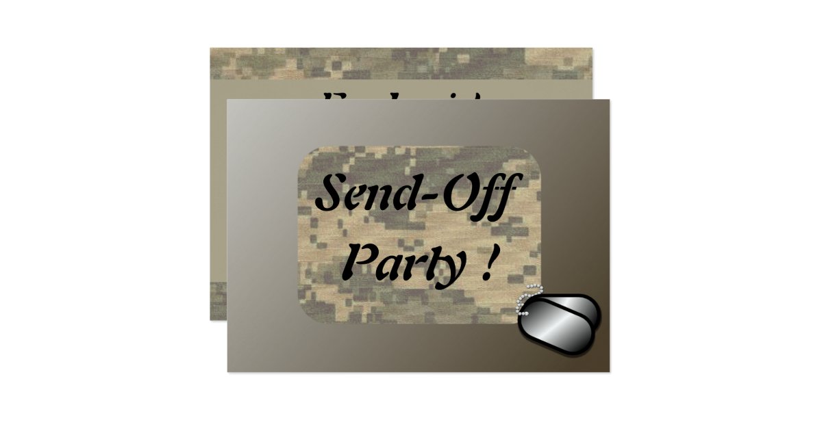 Send Off Party Invitation Card 5
