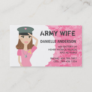 Military Spouse Calling Card