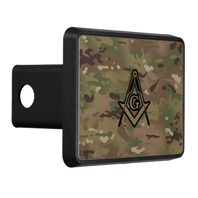 Military Square Compass Trailer Hitch Cover (Right)