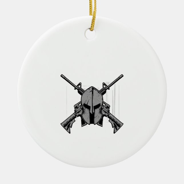 Military strengh  ceramic ornament (Front)