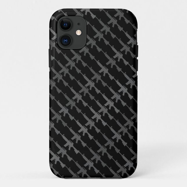 Military Style Gun Camouflage GI Rifle Cool Greys Case-Mate iPhone Case (Back)