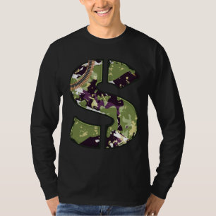 Military Style Letter Of S T-Shirt