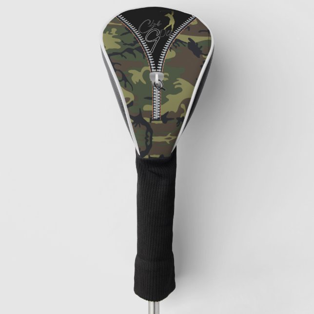 military style with rack golf head cover (Front)