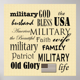 Military Subway Art Poster Print