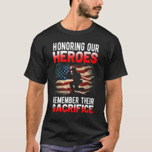 Military Support Honouring Our Heroes Veteran 4th T-Shirt