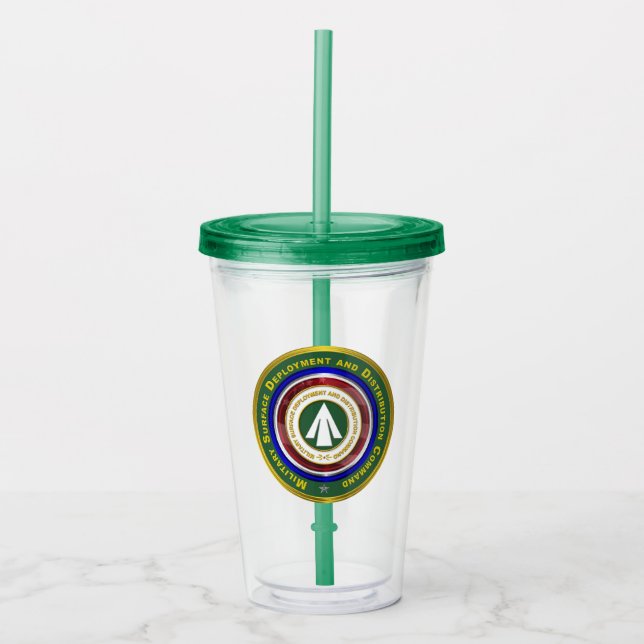 Military Surface Deployment Distribution Command Acrylic Tumbler (Front)