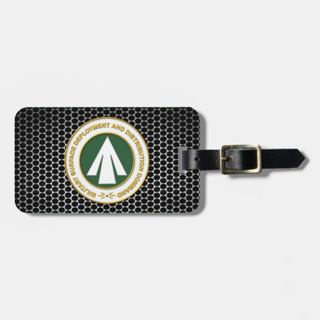 Military Surface Deployment Distribution Command Luggage Tag (Front Horizontal)