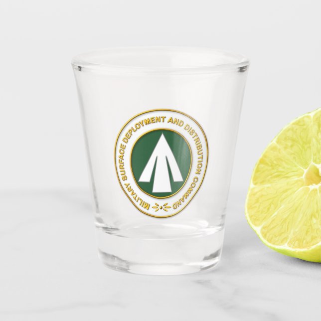 Military Surface Deployment Distribution Command Shot Glass (Front)
