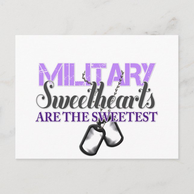 Military sweethearts postcard (Front)