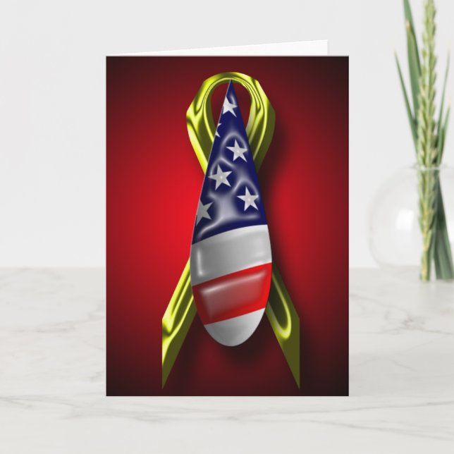 Military Sympathy Armed Forces Sympathy Soldier Card (Front)