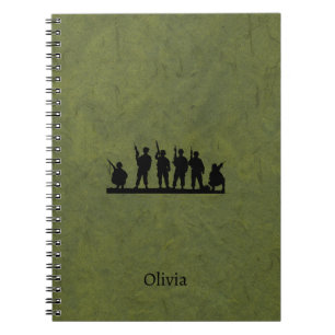 Military Tactical Team– Army Silhouette  Notebook