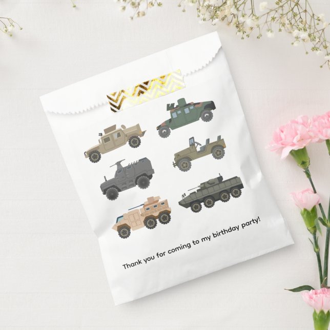 Military Tanks Favour Bags (Sealed)