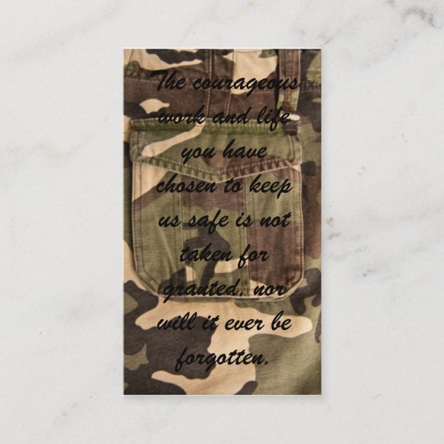 Military Thank You Cards (Front)