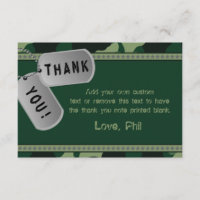 Military Thank You Cards