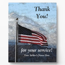 Military Thank You Plaque