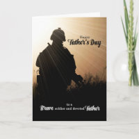 Military Themed Soldier Silhouette Father's Day