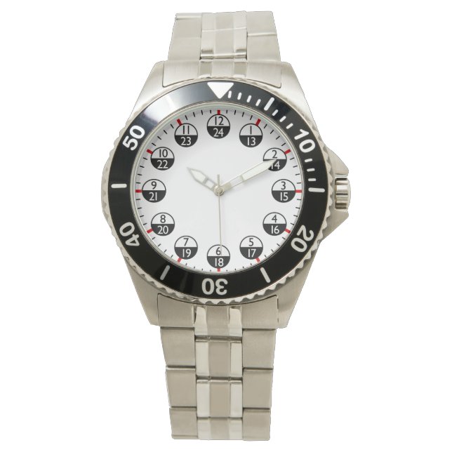 Military Time 24 hour  Watch (Front)