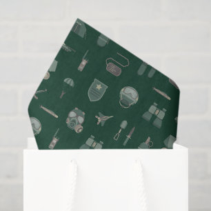Military Tissue Paper, Army Gift Wrap, Camouflage  Paper