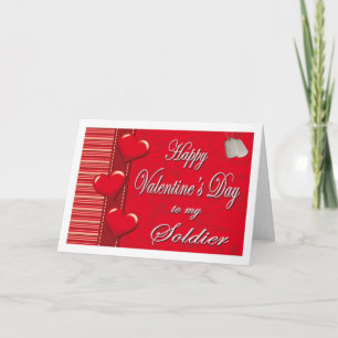 Military To My Soldier Valentine Card