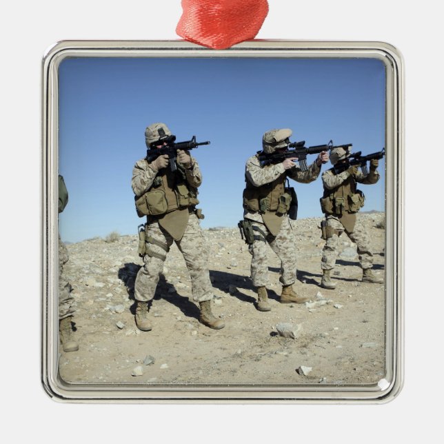 Military Transistion Team members Metal Ornament (Front)