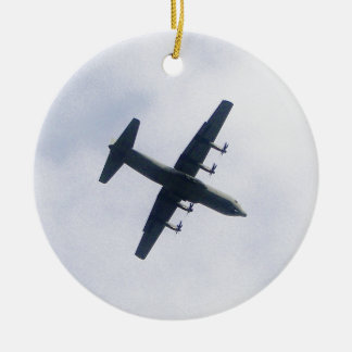 Military Transport Aircraft Ceramic Ornament