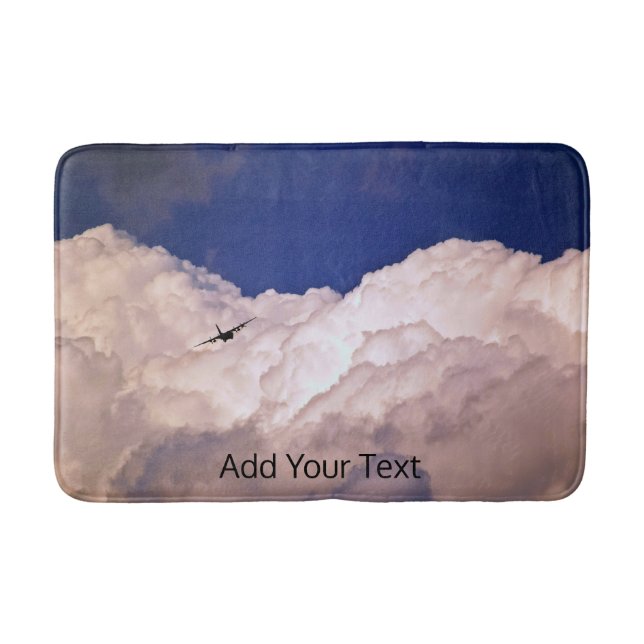 Military Transport Airplane by Shirley Taylor Bath Mat (Front)