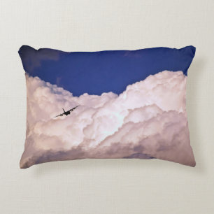 Military Transport Airplane by Shirley Taylor Decorative Pillow