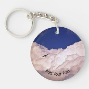 Military Transport Airplane by Shirley Taylor Keychain