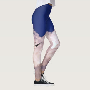 Military Transport Airplane by Shirley Taylor Leggings