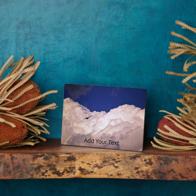 Military Transport Airplane by Shirley Taylor Plaque (Side)