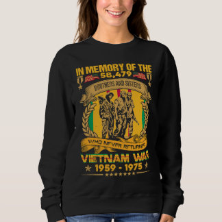 Military Uniform In Memory Of 58 479 Brothers And Sweatshirt