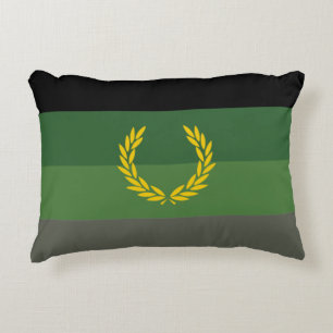 Military Uniform Pride Flag Accent Pillow