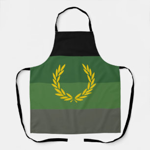 Military Uniform Pride Flag Apron