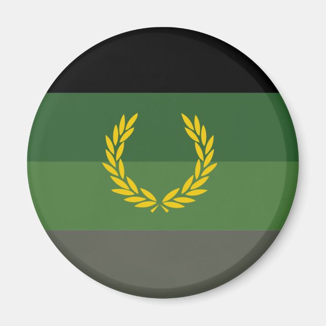 Military Uniform Pride Flag Magnet (Front)