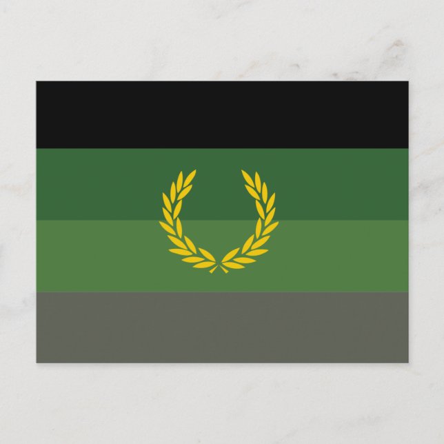 Military Uniform Pride Flag Postcard (Front)