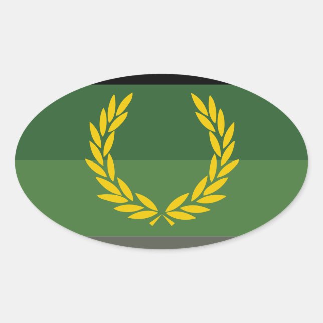 MILITARY UNIFORM PRIDE OVAL STICKER (Front)