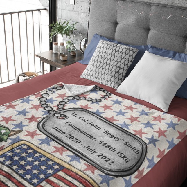 Military Unique Going Away Gift Fleece Blanket (Creator Uploaded)
