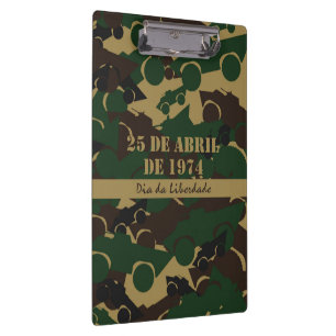 Military vehicle camouflage pattern clipboard