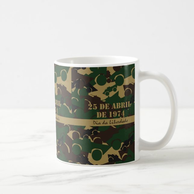 Military vehicle camouflage pattern coffee mug (Right)