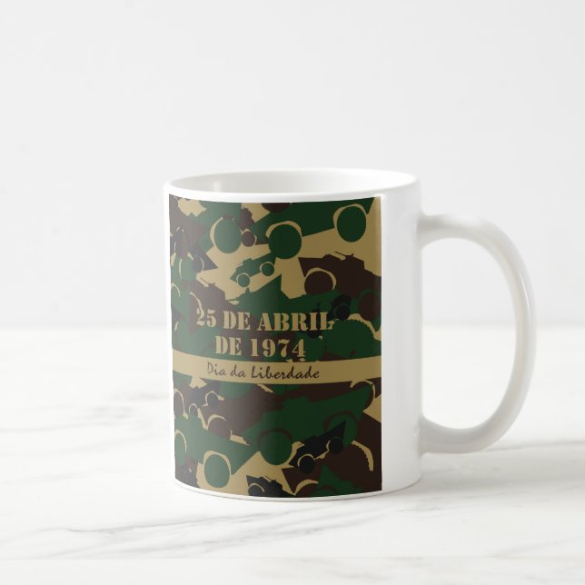 Military vehicle camouflage pattern coffee mug (Right)