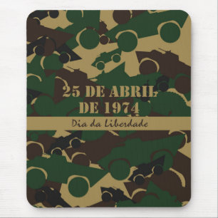 Military vehicle camouflage pattern mouse pad