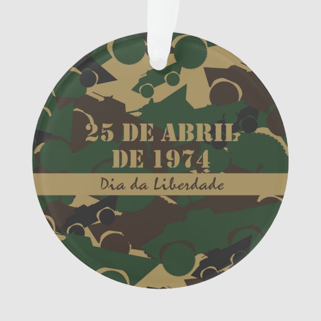 Military vehicle camouflage pattern ornament (Front)