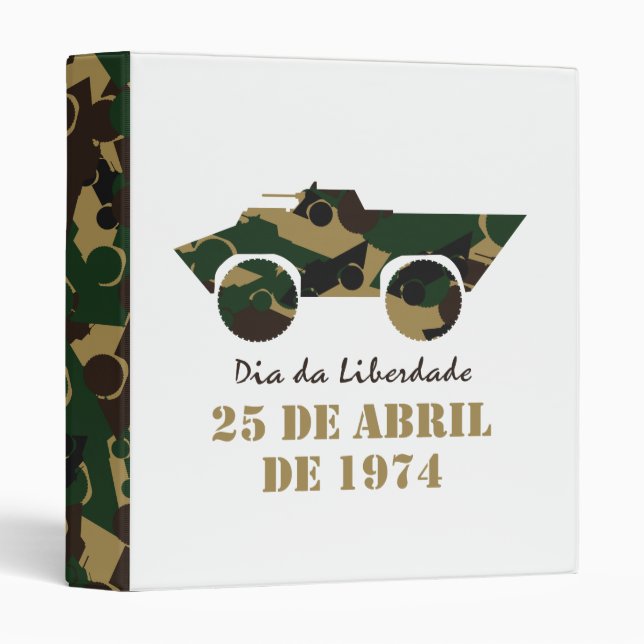 Military vehicle symbol of 25 April Revolution Binder (Front/Spine)