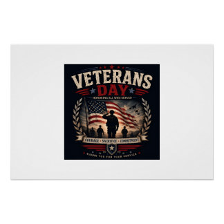 Military Veteran Gift Idea - US Veteran Appreciati Poster