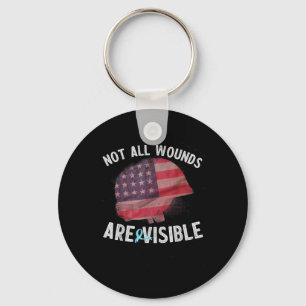 Military Veteran Post Traumatic Ptsd Mental Health Keychain