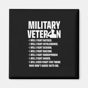 Military Veterans Against Trump Fight Usa Election Magnet
