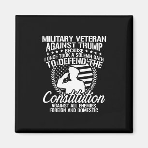 Military Veterans Against Trump Usa Election Magnet