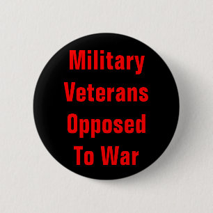 military veterans opposed to war 2 inch round button