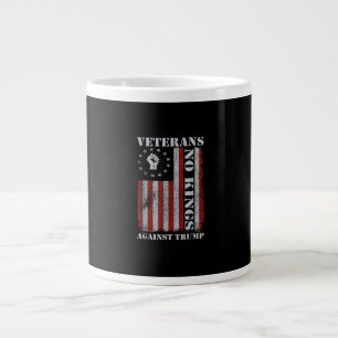 Military Veterans Protest Flag Patriotic Freedom Large Coffee Mug
