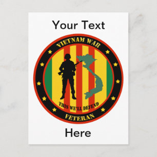 Military Vietnam Veteran Custom Postcard